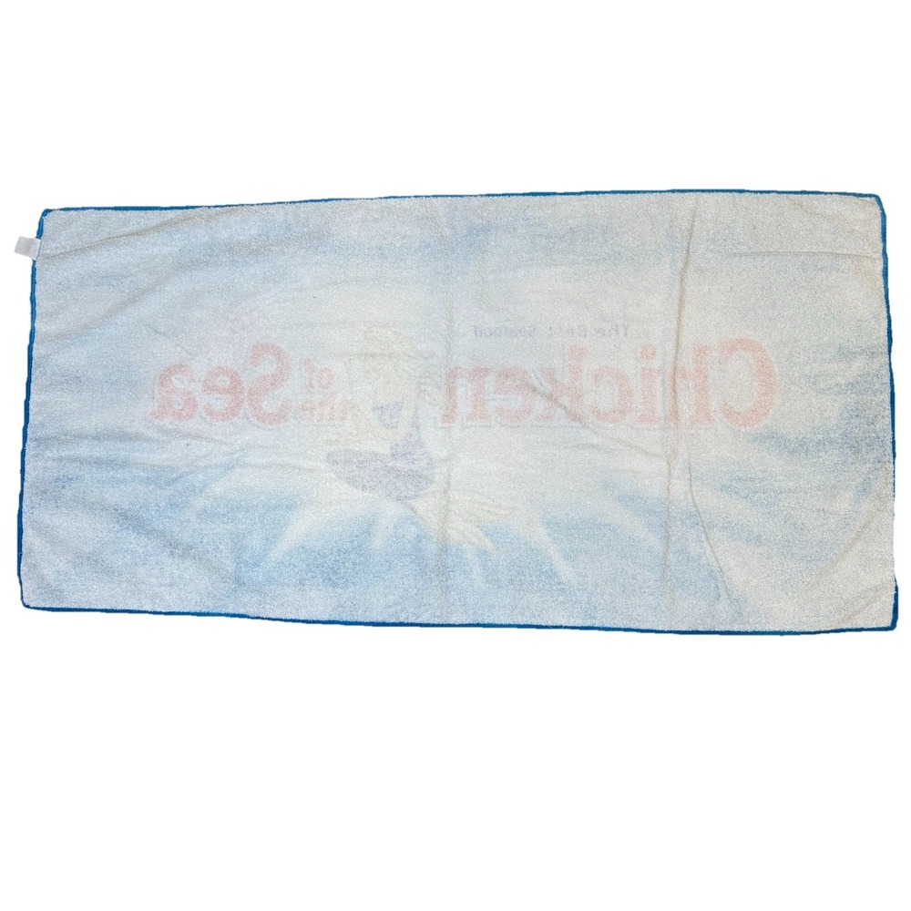 VTG Chicken of the Sea Towel 90s Y2K Scepter Van Camp 56x28 RARE - Picture 2 of 5